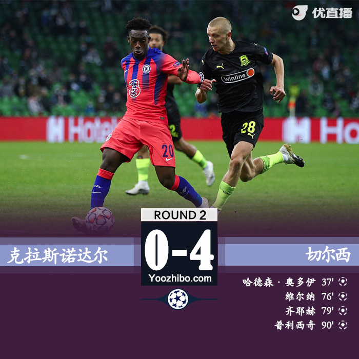 <a href=/24zhibozq/chelsea/ target=_blank class=infotextkey>切尔西</a>4-0克拉斯诺达尔