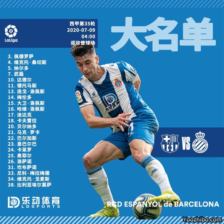 西班牙人vs<a href=/24zhibozq/barcelona/ target=_blank class=infotextkey>巴萨</a>大名单