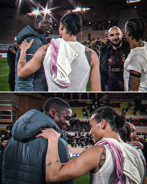 欧冠重逢！博格<a href=/24zhibozq/barcelona/ target=_blank class=infotextkey>巴萨</a>内场边寒暄，曼市德比旧将再聚首