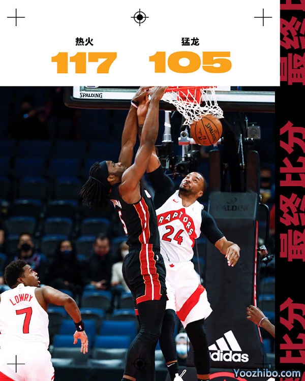 <a href=/24zhibolq/heat/ target=_blank class=infotextkey>热火</a>以117-105击败了<a href=/24zhibolq/raptors/ target=_blank class=infotextkey>猛龙</a>