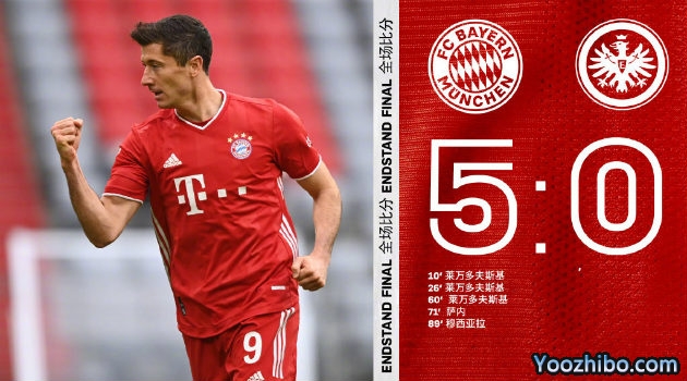 <a href=/24zhibozq/bayern/ target=_blank class=infotextkey>拜仁</a>慕尼黑5-0法兰克福